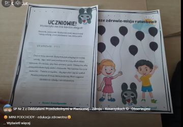 Mini podchody - wychowanie zdrowotne