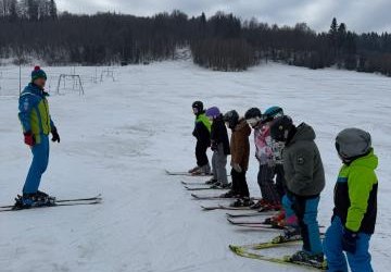 Klasa 4 na nartach na Suchej Dolinie